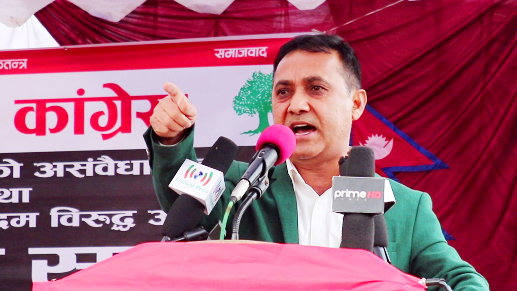 नेपाली कांग्रेसले प्रचण्ड–नेपाल पक्षीय गुटसँग संयुक्त आन्दोलन गर्दैन : विश्वप्रकाश शर्मा