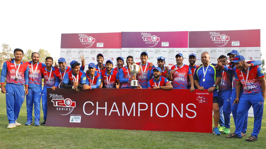 त्रिकोणात्मक टी–२० क्रिकेट सिरिज: नेदरल्याण्ड्सविरुद्ध कीर्तिमानी जीतसँगै नेपाललाई उपाधि