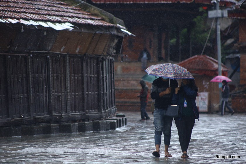 मनसुन भित्रिएसँगै मनसुनी वायुको सामान्य प्रभाव