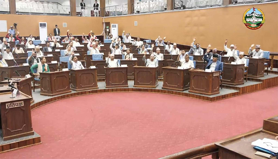 लुम्बिनी प्रदेशको बजेट बहुमतले पारित
