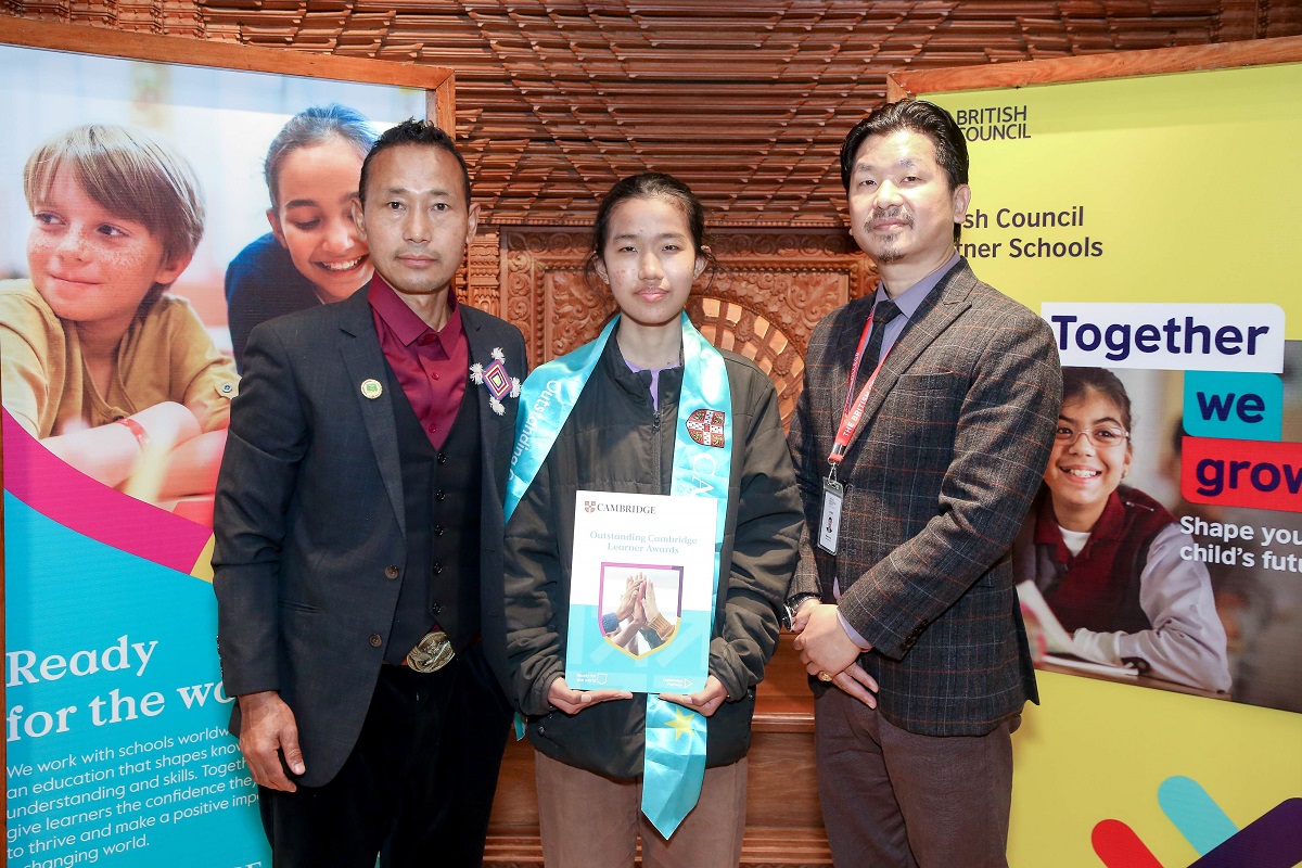 ब्रिटिस मोडल कलेजका विद्यार्थी 'उत्कृष्ट क्याम्ब्रिज शिक्षार्थी अवार्डस् २०२५' बाट सम्मानित