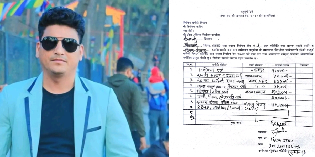 एक उम्मेदवारको चुनावी खर्चमा भोड्का र लोकल रक्सी समावेश