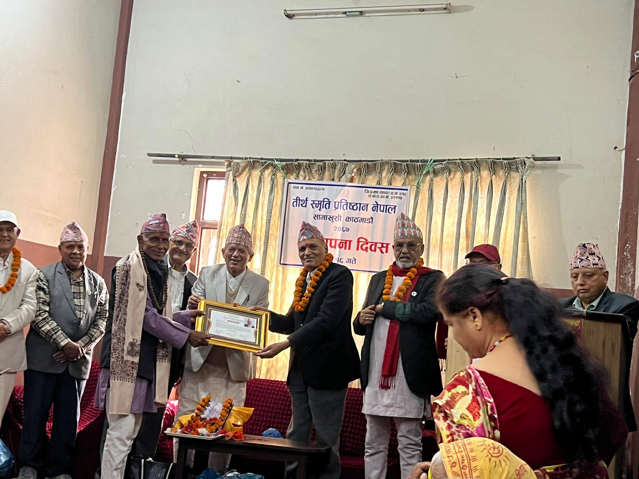 समाजसेवी बख्रेल सम्मानित