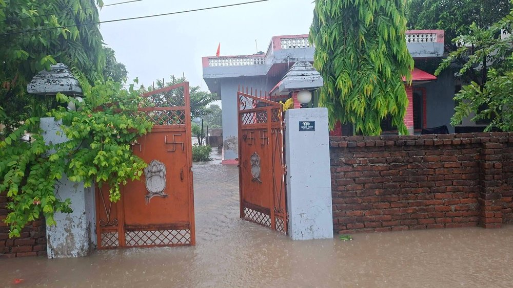 वर्षाका कारण कैलाली–कञ्चनपुरका धेरै स्थान डुबानमा