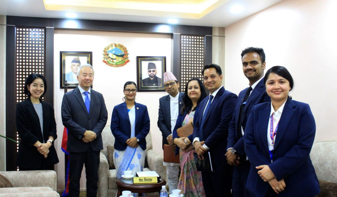 कानूनमन्त्री र जापानी राजदूत भेट, एआई नियमन सहकार्य छलफल