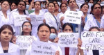 आन्दोलनमा उत्रिए वीर अस्पतालका नर्सहरू, पाँच दिनदेखि अनशनमा छिन् ज्योति
