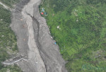 भोटेकोशीमा फेरि बाढीको जोखिम, स्याप्रुबेसीसम्म आइपुग्यो बहाव