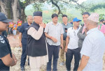 बाढीपीडितको उद्धारमा ढिलाइ नगर्न गृहमन्त्रीलाई आङ्देम्बेको आग्रह