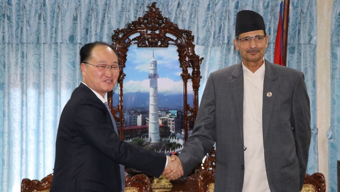 सभामुख सापकोटा र उत्तर कोरियाली राजदूतबीच शिष्टाचार भेट