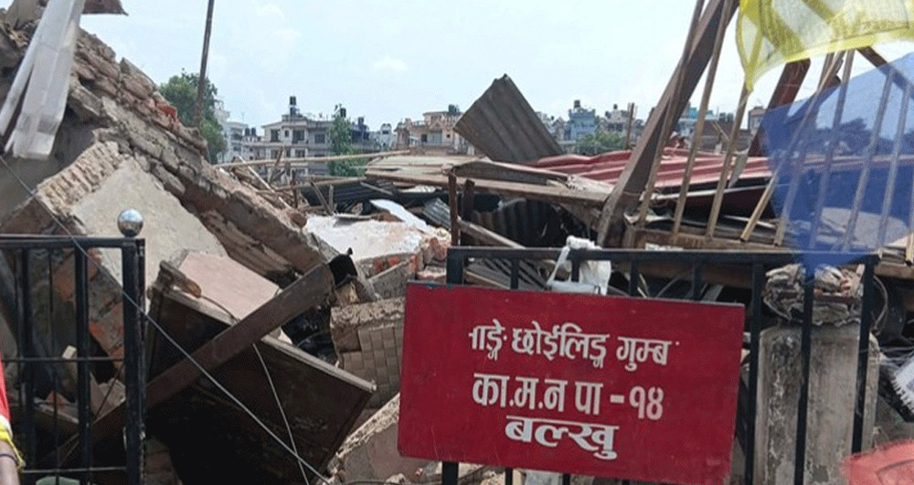 बुद्ध जयन्तीकै दिन भत्काइयो बल्खुको साङ्गे छोइलिङ्ग गुम्बा