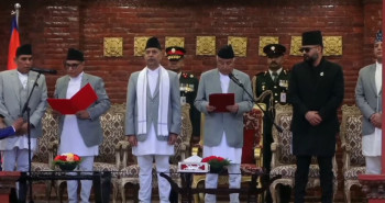 प्रधान न्यायाधीश शर्माले लिए शपथ