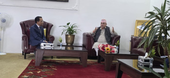 मुख्यमन्त्री शाह र गभर्नर पौडेलबीच भेटवार्ता