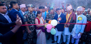 हुम्ला पुगेर प्रधानमन्त्रीले गरे बेलिब्रिज उद्घाटन
