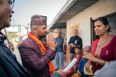 कान्छा उम्मेदवार अर्जुनको सक्रियताले रोचक बन्दै कास्की-३ को चुनाव