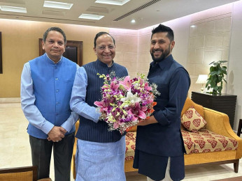 रवि लामिछानेलाई दिल्लीमा भाजपाका अरुण सिंहले गरे स्वागत