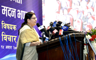 प्रत्यक्ष निर्वाचित कार्यकारी प्रणाली उपयुक्त छैन : पूर्वराष्ट्रपति भण्डारी