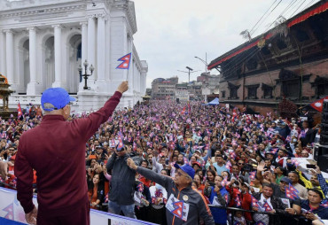 काठमाडौंमा एमालेको पदयात्रा (फोटो फिचर)