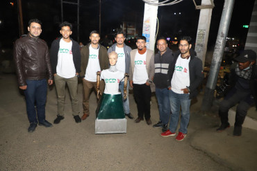 प्रदीप पौडेलको पक्षमा भोट माग्न रोबोटको प्रयोग