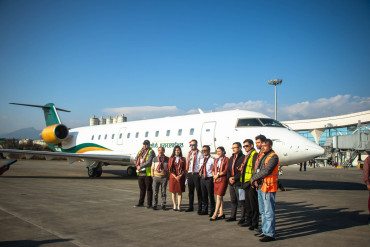 पोखरा अन्तर्राष्ट्रिय विमानस्थलमा परीक्षण उडान