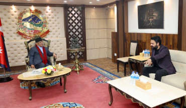 प्रधानमन्त्री प्रचण्ड र मेयर शाहबीच भेटवार्ता