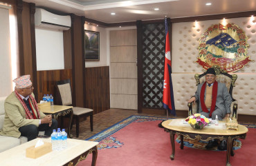 प्रधानमन्त्री प्रचण्ड र प्रदेश १ का मुख्यमन्त्री कार्कीबिच भेटवार्ता