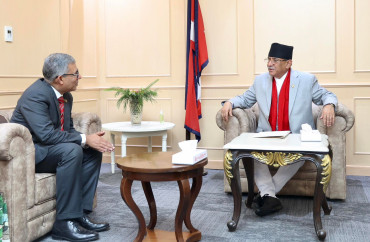 प्रधानमन्त्री प्रचण्ड र बङ्गलादेशी राजदूतबीच भेटवार्ता