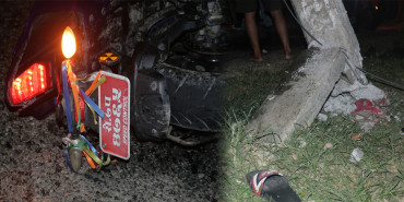 मोटरसाइकल दुर्घटना हुँदा दुई जनाको मृत्यु