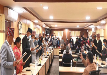 राष्ट्रियसभाका नवनिर्वाचित १९ सदस्यको शपथ