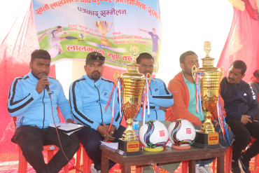सातौँ लालझाडी कप फुटबल प्रतियोगिताको तयारी पुरा