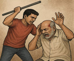 छोराले फलामको पाइपले हानेर गरे बुबाको हत्या