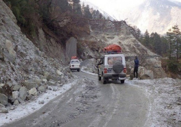 आजदेखि बेनी–जोमसोम सडक दैनिक पाँच घण्टा बन्द हुने