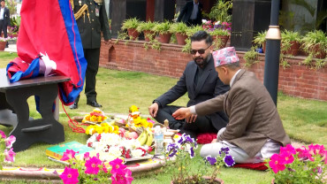 प्रधानमन्त्री बालेन्द्र शाह सरकारी निवास बालुवाटार  प्रवेश