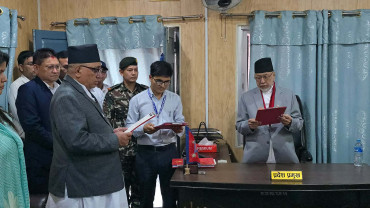 नवनियुक्त सुदूरपश्चिम प्रदेशका  वन मन्त्री शिवराज भट्टले लिए शपथ