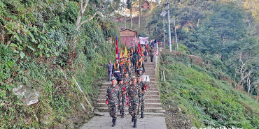 गोरखादेखि काठमाडौंसम्मको पैदलयात्रा सुरु