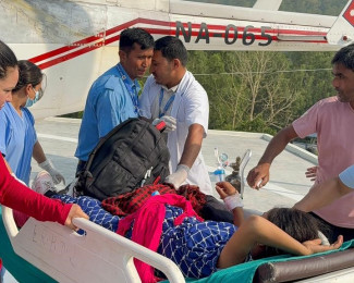 हुम्लाकी एक सुत्केरीको नेपाली सेनाको हेलिकप्टरमार्फत उद्धार