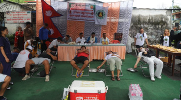 बिटी क्लबको पहिलो रक्तदानमा १ सय ४ युनिट संकलन