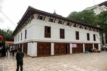 महाङ्काल मन्दिरको ऐतिहासिक चौघेरा सत्तल पुनःनिर्माण सम्पन्न