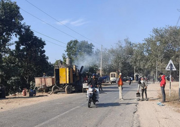 गड्डाचौकी-चिसापानी राजमार्गको स्तरोन्नतीको काम सुरु