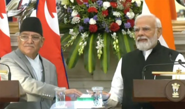 प्रचण्ड र मोदीले उद्घाटन गरे विराटनगरको रेल