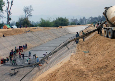 बबई सिँचाइ आयोजनाको नहर निर्माण प्रक्रिया तीव्र