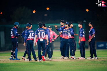 नेपाली क्रिकेट टोलीले आज कतारसँग अभ्यास खेल खेल्दै