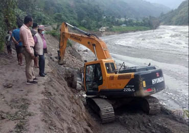 अझै पुनः निर्माण सुरुआत हुन सकेन मेलम्ची खानेपानी बाँधस्थलको 