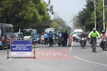 उपत्यकामा २४ घण्टामा १ हजार २४५ जना सवारी चालक ट्राफिक कारबाहीमा
