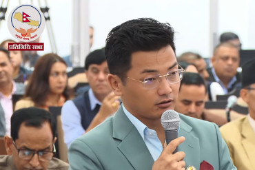 संसद्मा निश्कल राईको आक्रोश– ‘श्री ८ वालेन्द्र शाहलाई प्रश्न गर्न पाइँदैन ?’