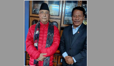 केपी ओलीलाई भेट्न बालकोट पुगे प्रकाशमान सिंह