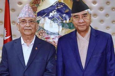 पौडेललाई मत माग्दै ओलीलाई देउवाको पत्र