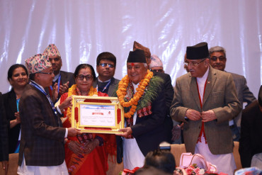 राष्ट्रपतिमा निर्वाचित भएका पौडेलले सोमबारदेखि पद सम्हाल्ने