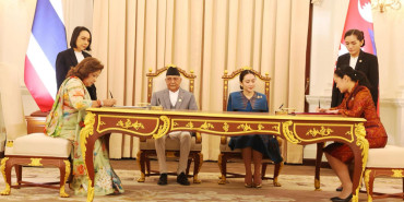 नेपाल र थाइल्याण्डबिच पर्यटन र संस्कृतिसम्बन्धी समझदारी पत्रमा हस्ताक्षर