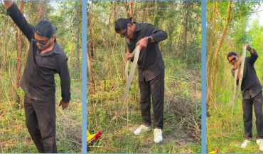 २९ वर्षमै १३०० भन्दा बढी सर्प उद्धार, जनचेतना फैलाउँदै रमेश भण्डारी