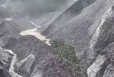 केरुङमाथिको कृत्रिम ताल ओभरफ्लो, रसुवागढीतर्फ बाढीको जोखिम